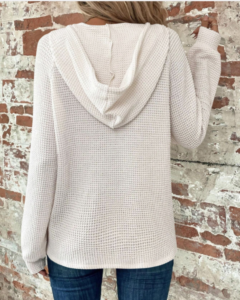 SAMARO - WAFFLE KNIT PULLOVER