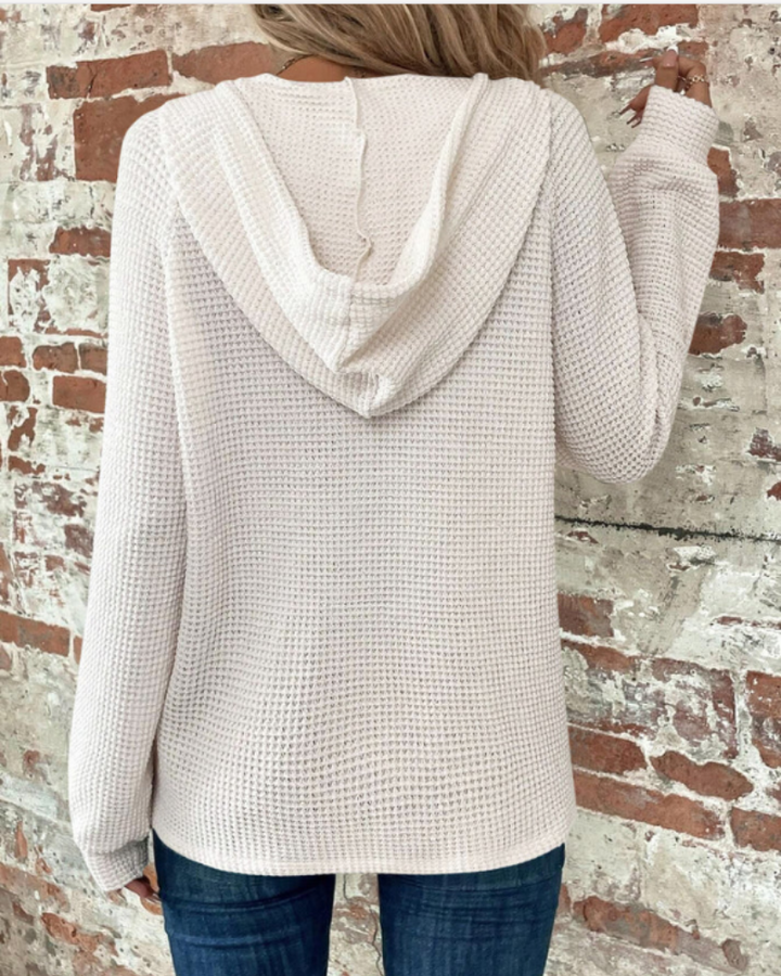 SAMARO - WAFFLE KNIT PULLOVER