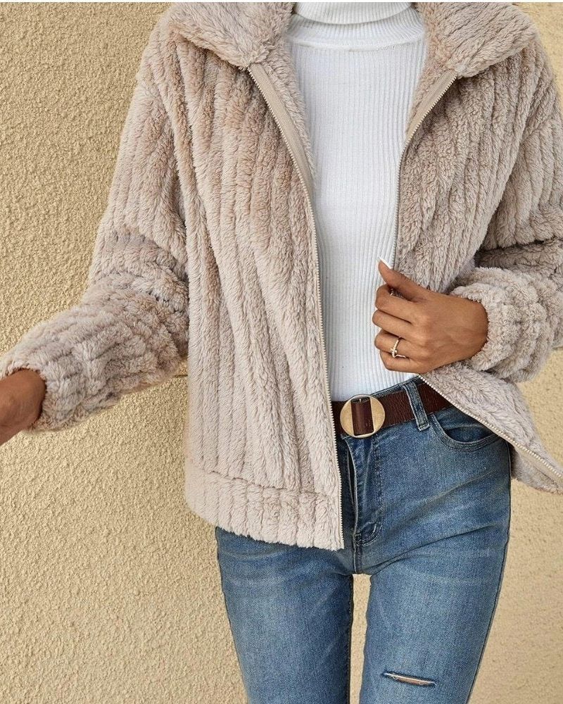 ZOWY - CASUAL PLUSH CARDIGAN