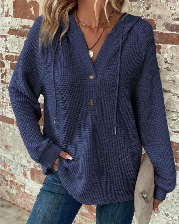 SAMARO - WAFFLE KNIT PULLOVER