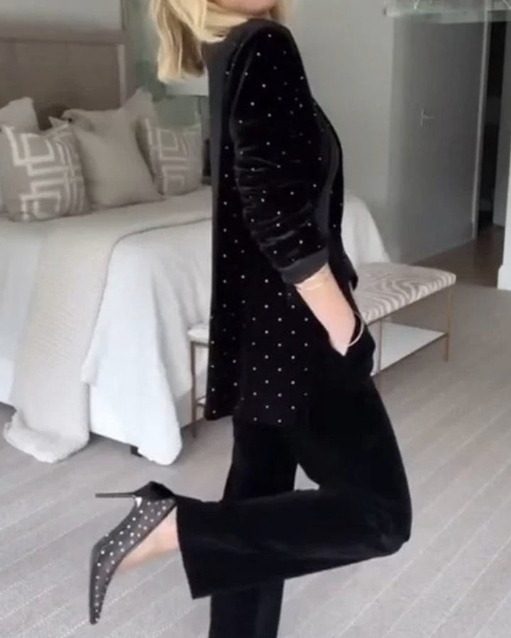 SAVAYA - Diamond Velvet Blazer