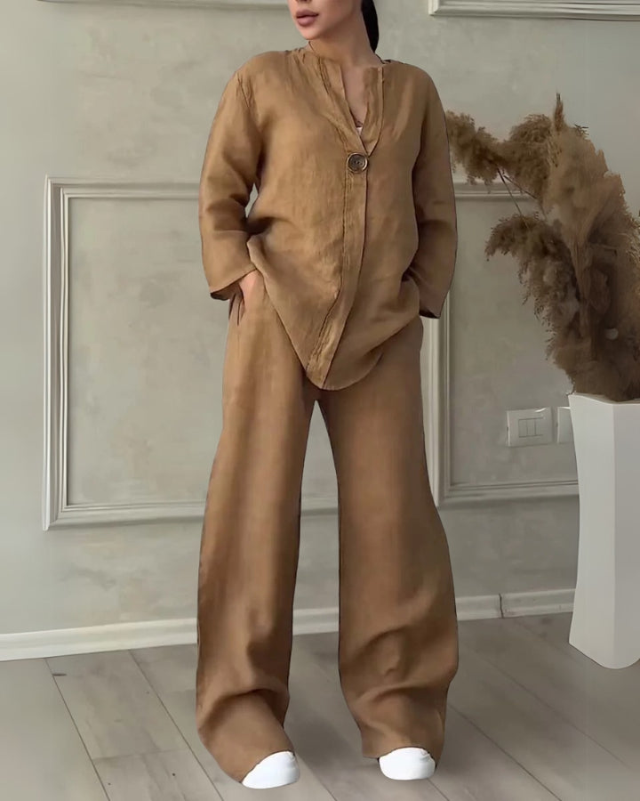 MIMASI - Cotton and linen two-piece set