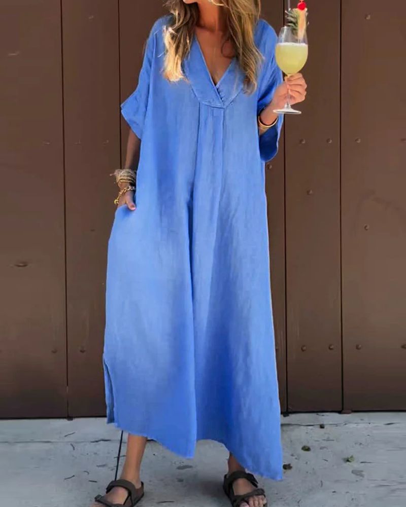 SAENE - CASUAL COTTON DRESS