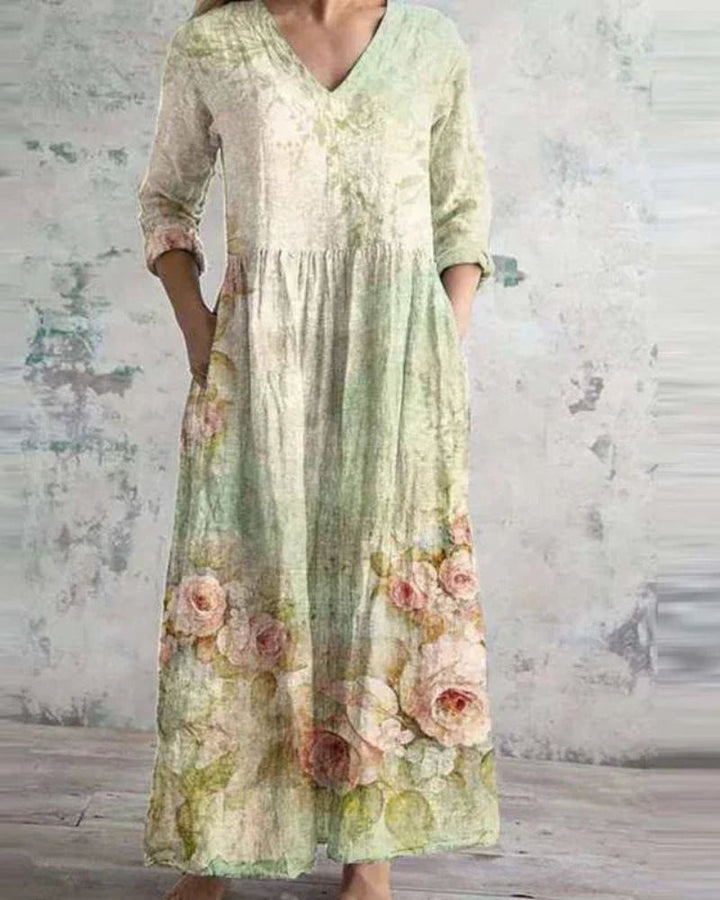 NILDA - RETRO MAXI DRESS