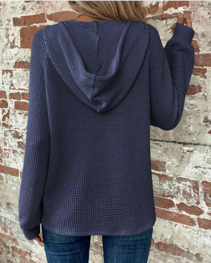 SAMARO - WAFFLE KNIT PULLOVER