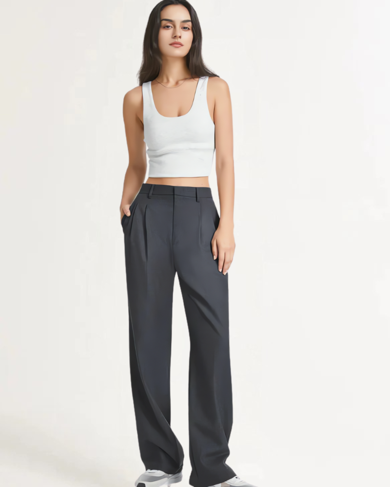 ARELLE - WIDE LEG TAILORED PANTS