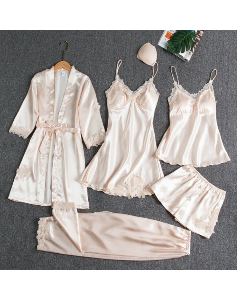 EVELANI - Women's 5-Piece Nightwear Set