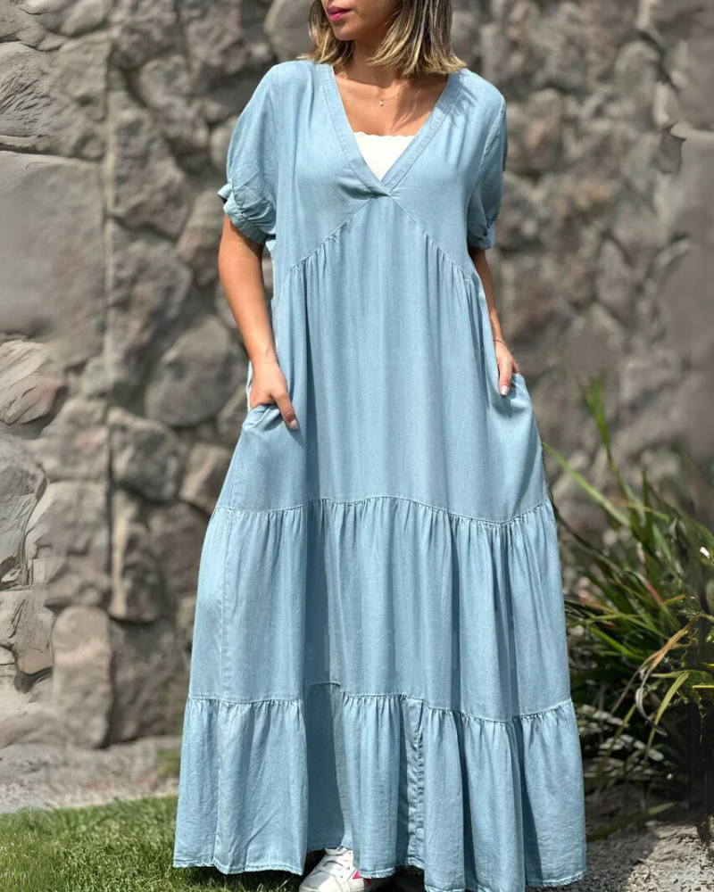 ALISE - CASUAL DENIM DRESS