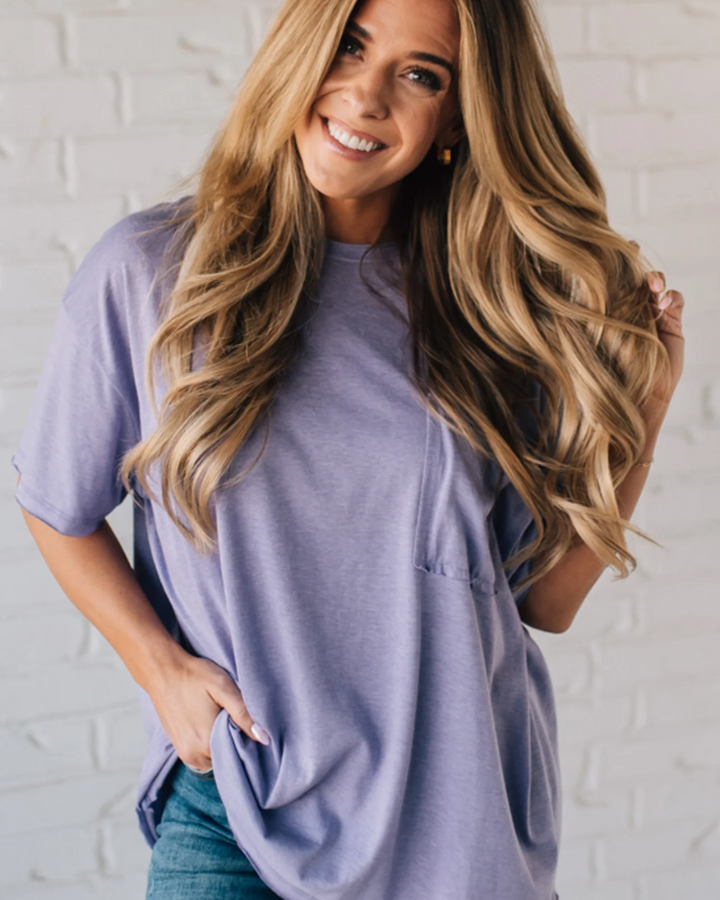 AIMEA - Raw Edge Boxy Tee