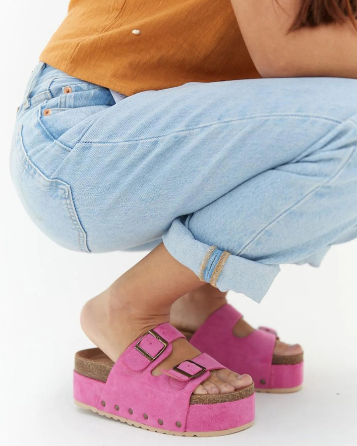 CARLINE - Suede Platform Sandal