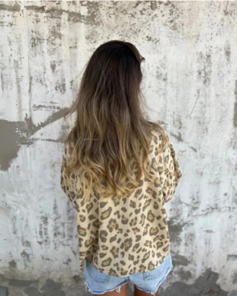 LINDI - LEOPARD PRINT SHIRT