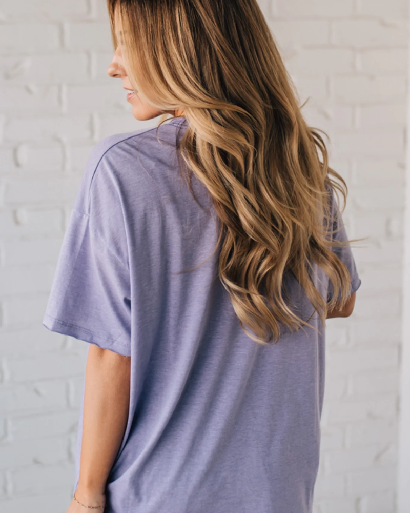 AIMEA - Raw Edge Boxy Tee