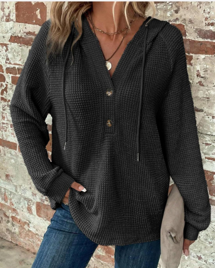 SAMARO - WAFFLE KNIT PULLOVER