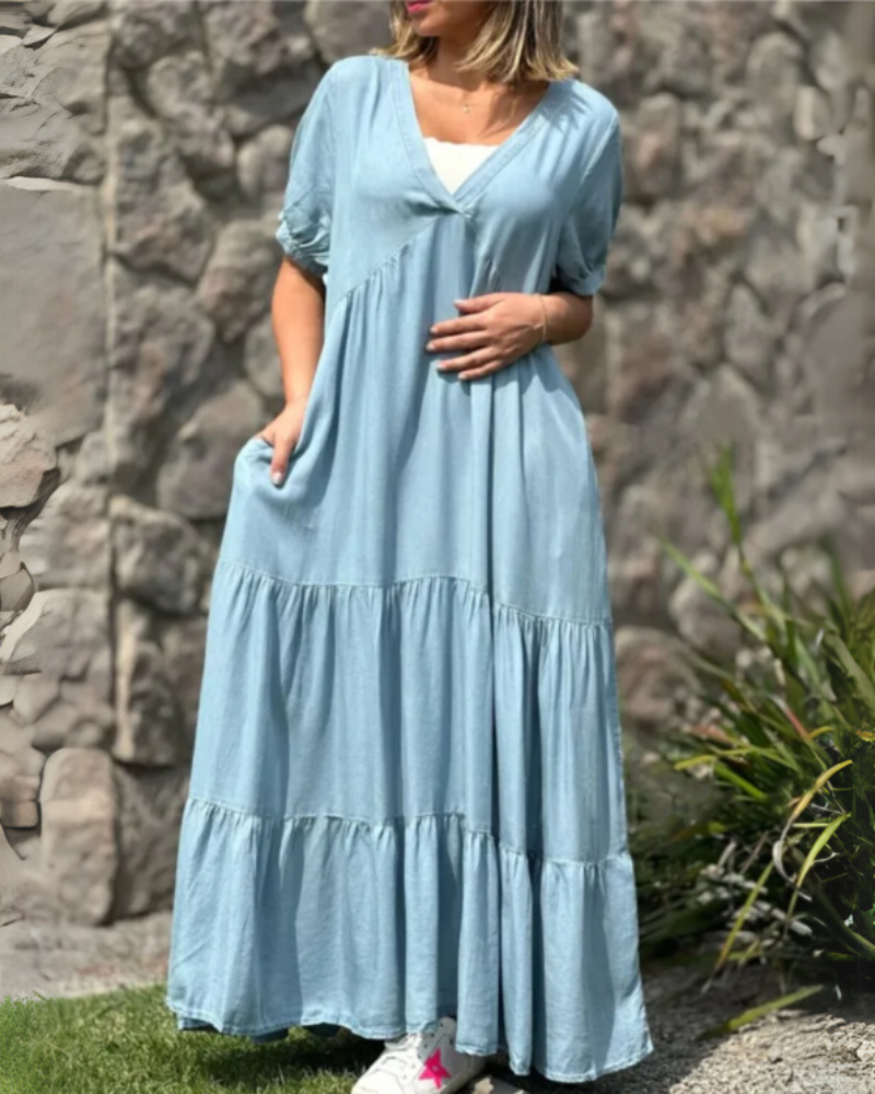 ALISE - CASUAL DENIM DRESS