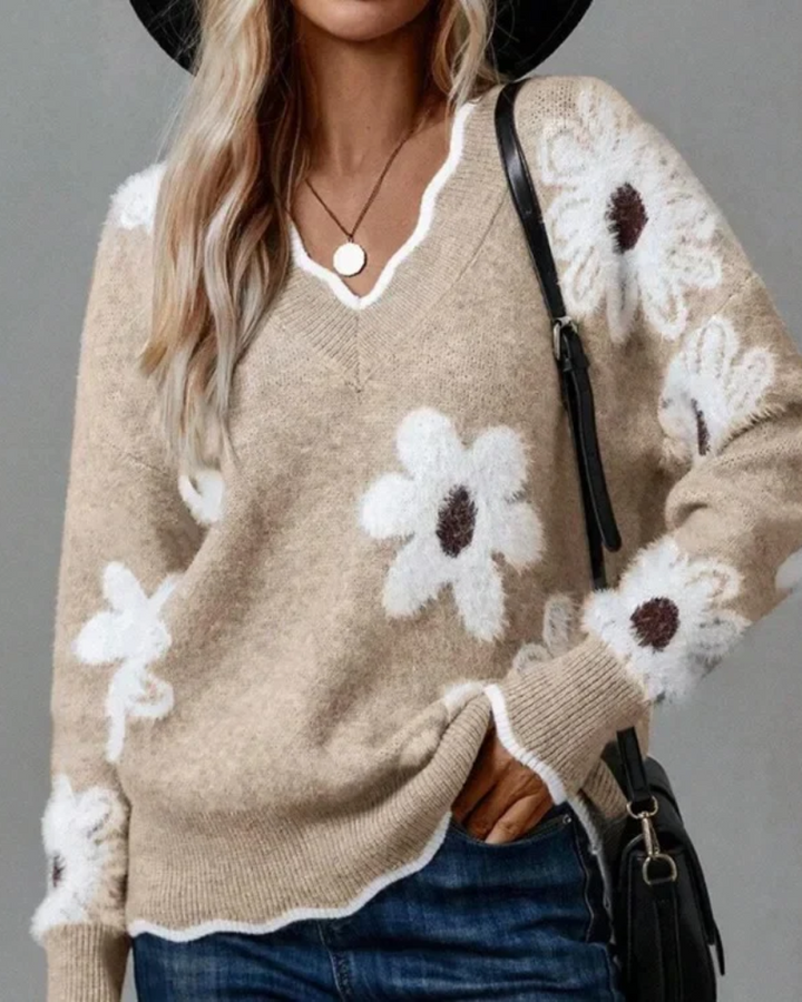 ARASE - FLORAL SWEATER