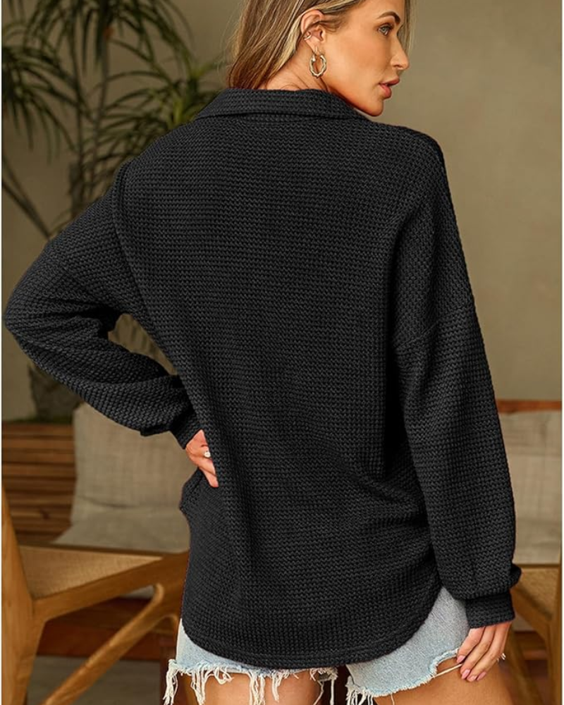 MARASA - Waffle Knit Sweater