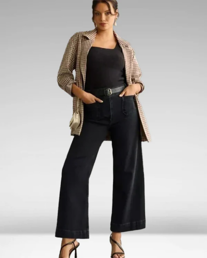 NASADA - Cropped Wide-Leg Jeans