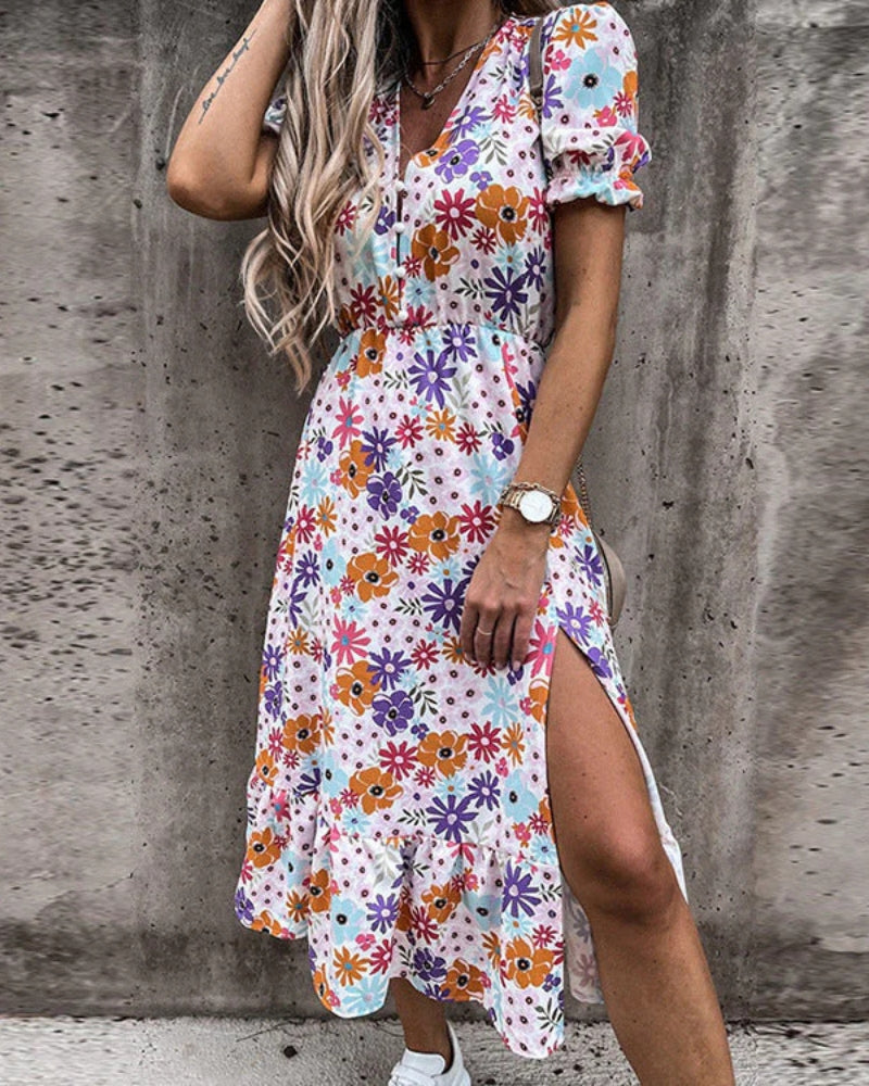 NAILA - ELEGANT FLORAL DRESS