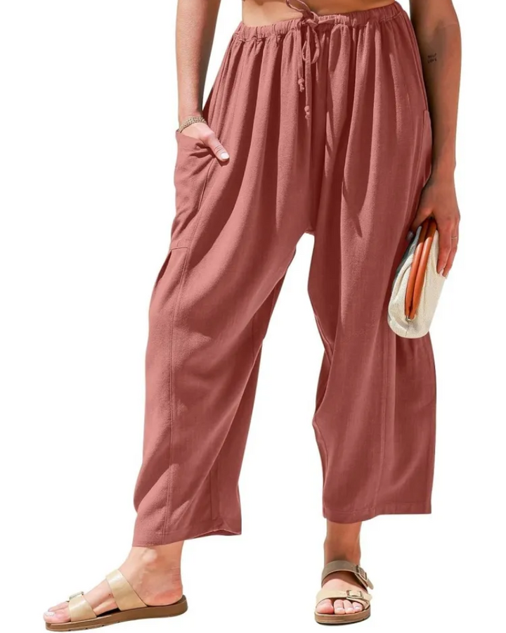 SIBANA - WIDE LEG LINEN PANTS