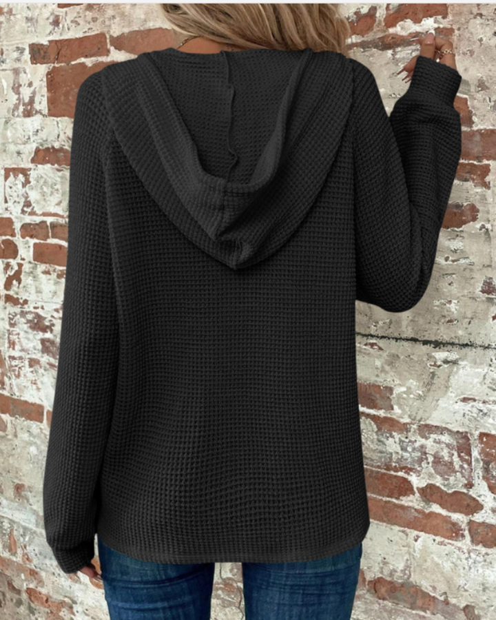 SAMARO - WAFFLE KNIT PULLOVER