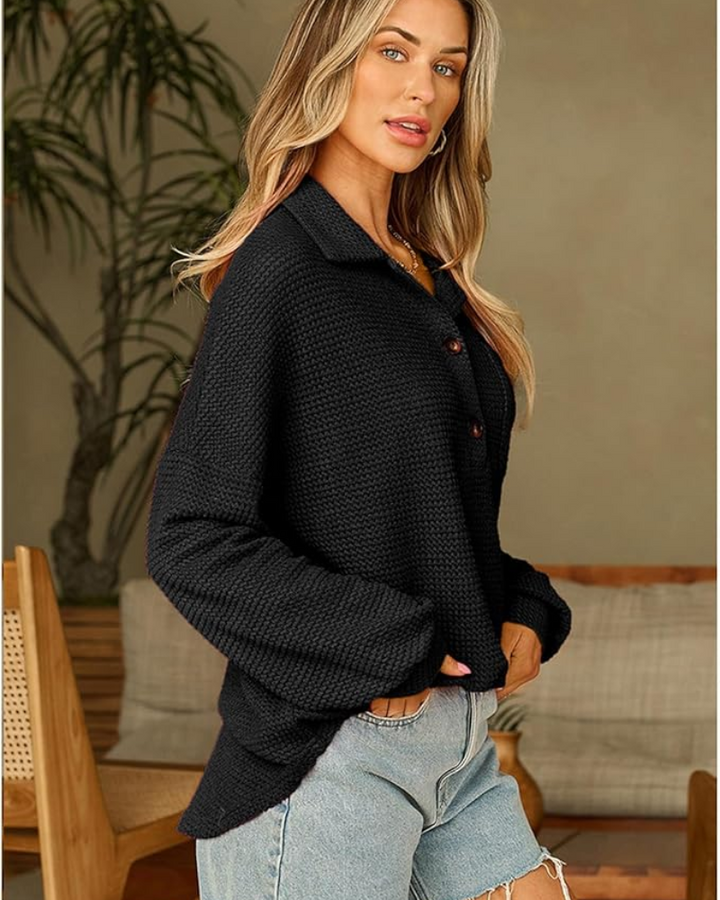 MARASA - Waffle Knit Sweater