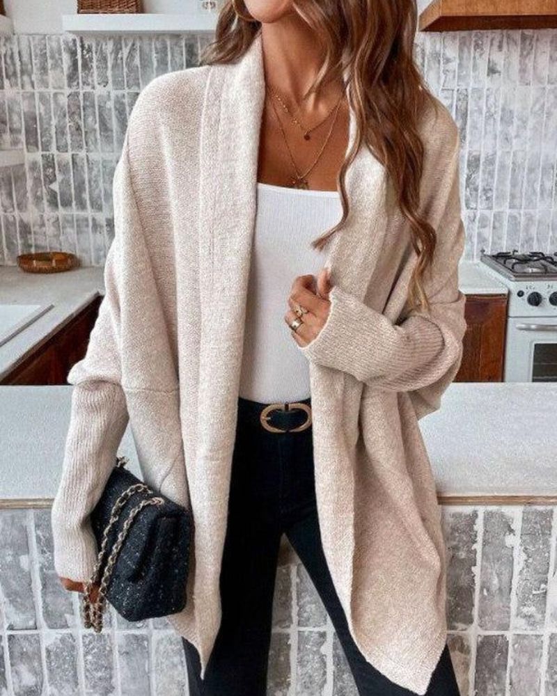 DEILE - APRICOT LONG SLEEVE CARDIGAN