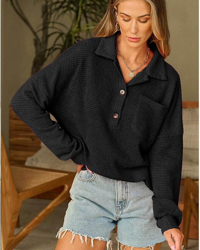 MARASA - Waffle Knit Sweater