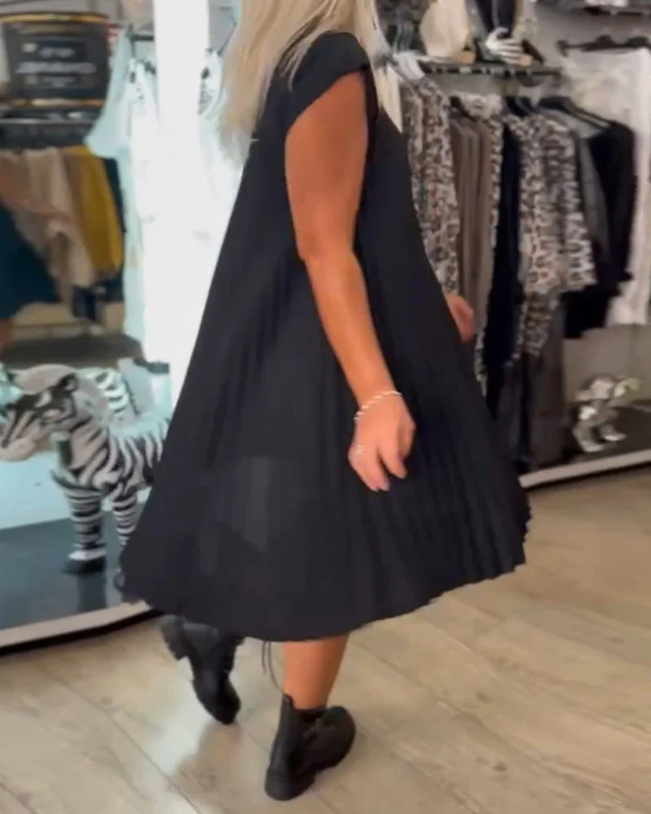 ELINEA - Casual Dress with Round Neckline