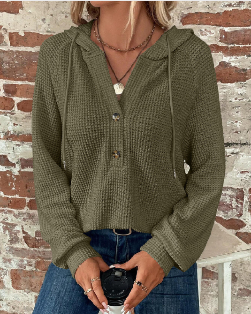 SAMARO - WAFFLE KNIT PULLOVER