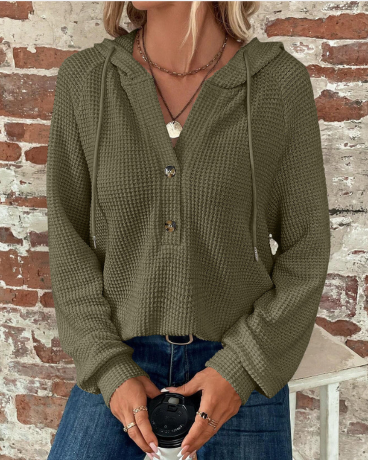 SAMARO - WAFFLE KNIT PULLOVER