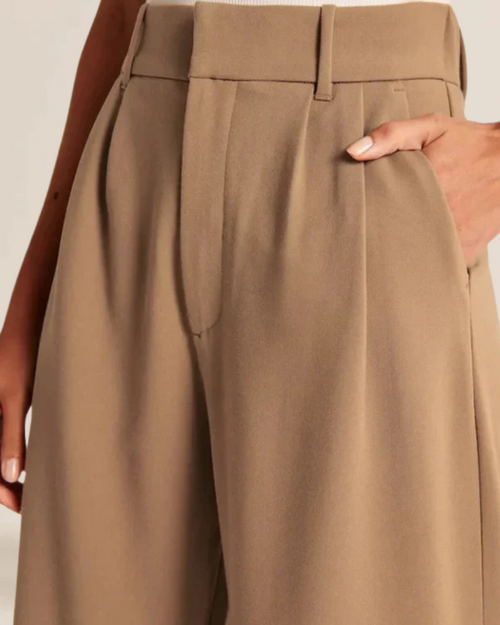 ARELLE - WIDE LEG TAILORED PANTS