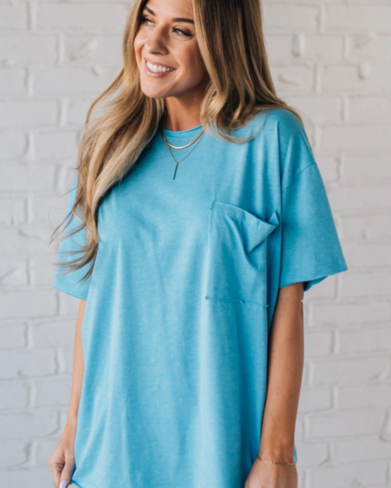 AIMEA - Raw Edge Boxy Tee