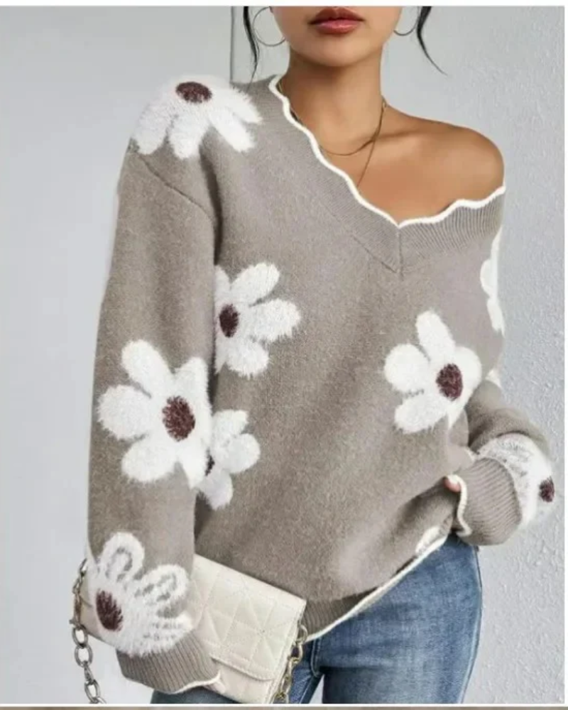 ARASE - FLORAL SWEATER