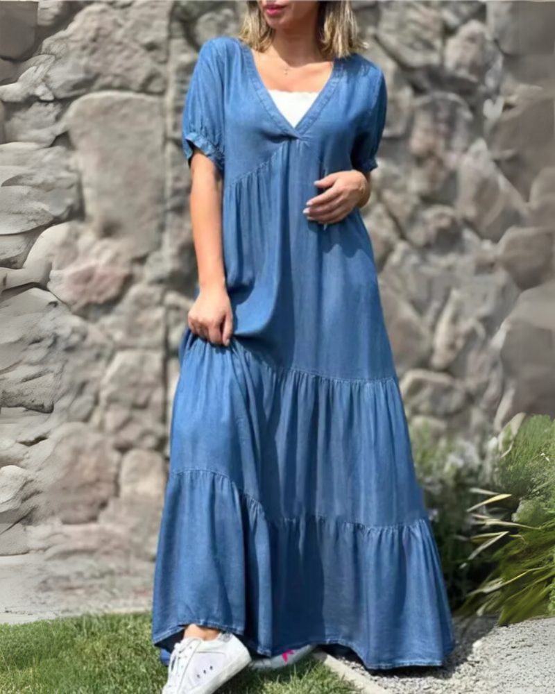 ALISE - CASUAL DENIM DRESS