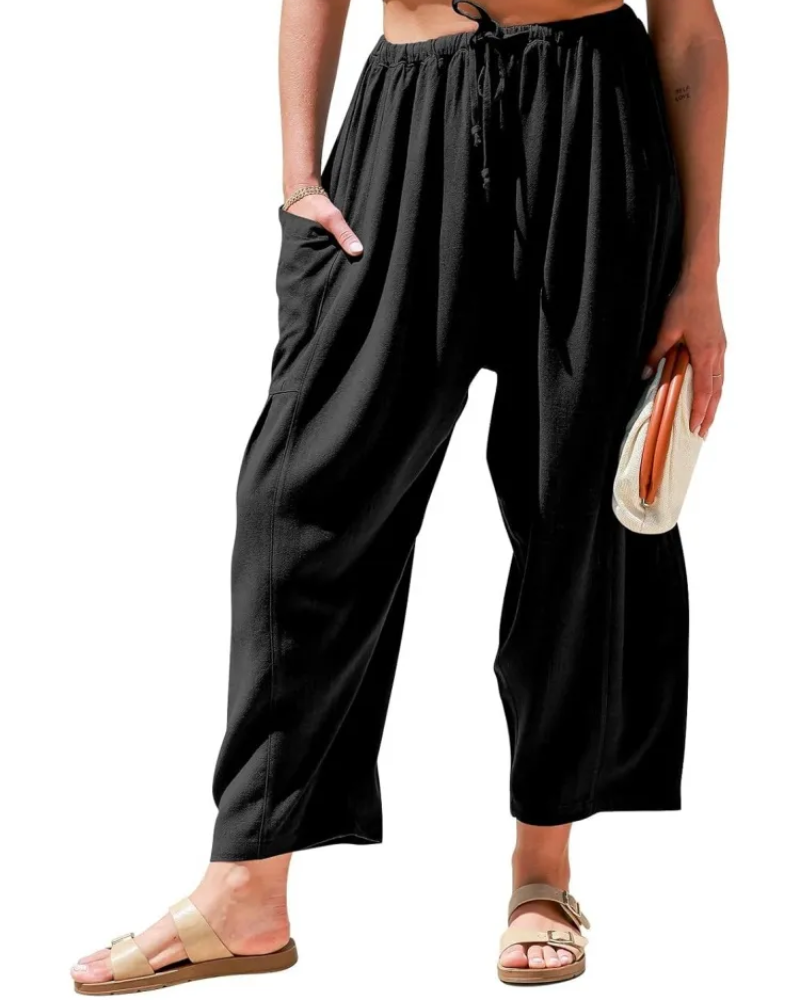SIBANA - WIDE LEG LINEN PANTS