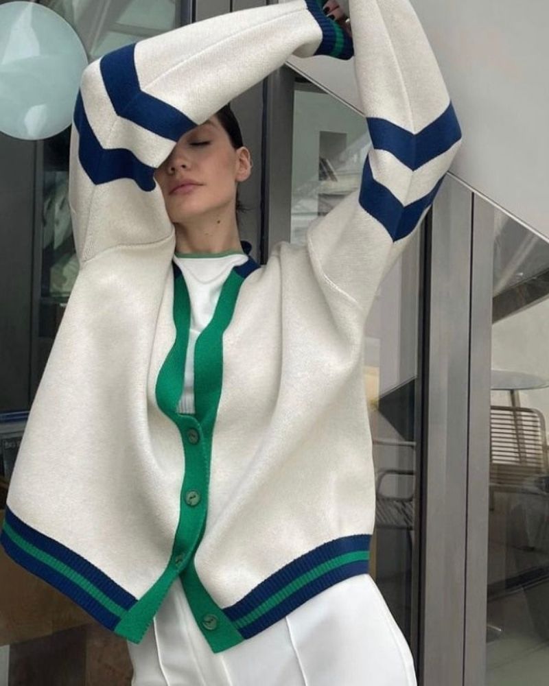 AVALON - V - NECK BOHO CARDIGAN