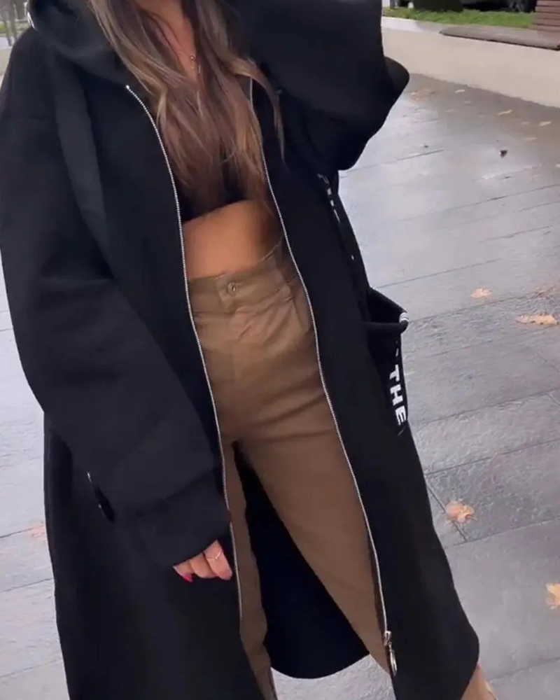 BAIRANE - Slit Long Hoodie