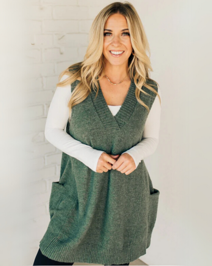 DERIENA - COZY KNIT VEST