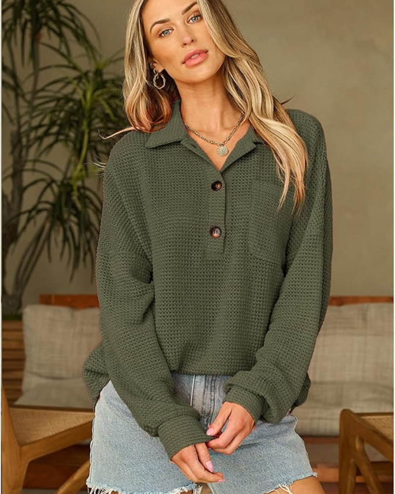 MARASA - Waffle Knit Sweater