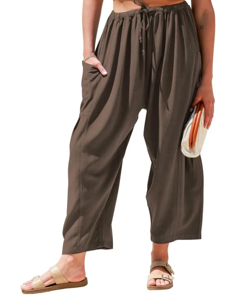 SIBANA - WIDE LEG LINEN PANTS