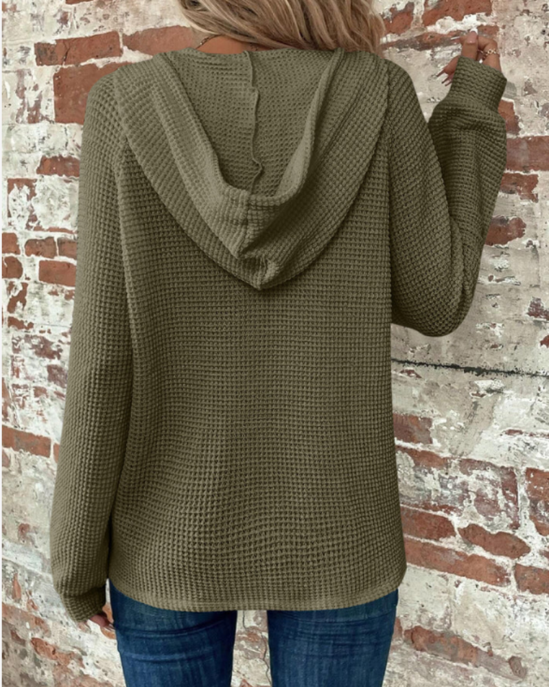 SAMARO - WAFFLE KNIT PULLOVER