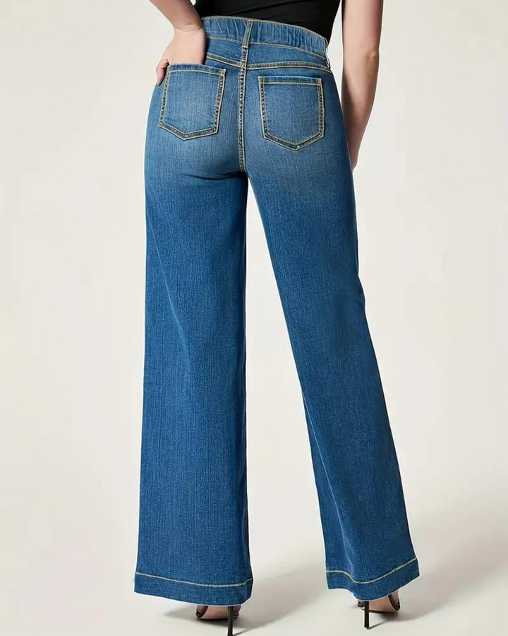 WENDY - High Waisted Wide Leg Jeans