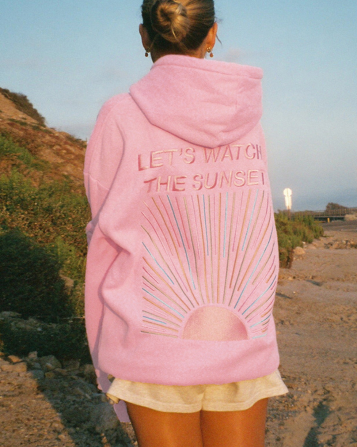 KATIE - Stylish Hoodie "Let’s Watch the Sunset"