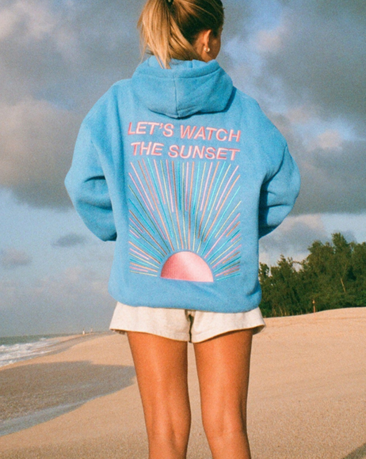 KATIE - Stylish Hoodie "Let’s Watch the Sunset"