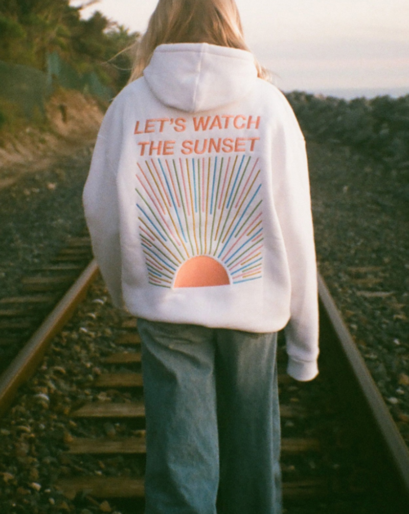 KATIE - Stylish Hoodie "Let’s Watch the Sunset"