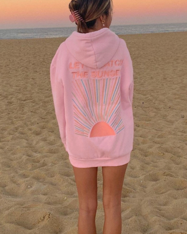 KATIE - Stylish Hoodie "Let’s Watch the Sunset"