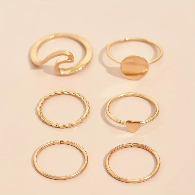 Celine - 18k Gold plated ring set