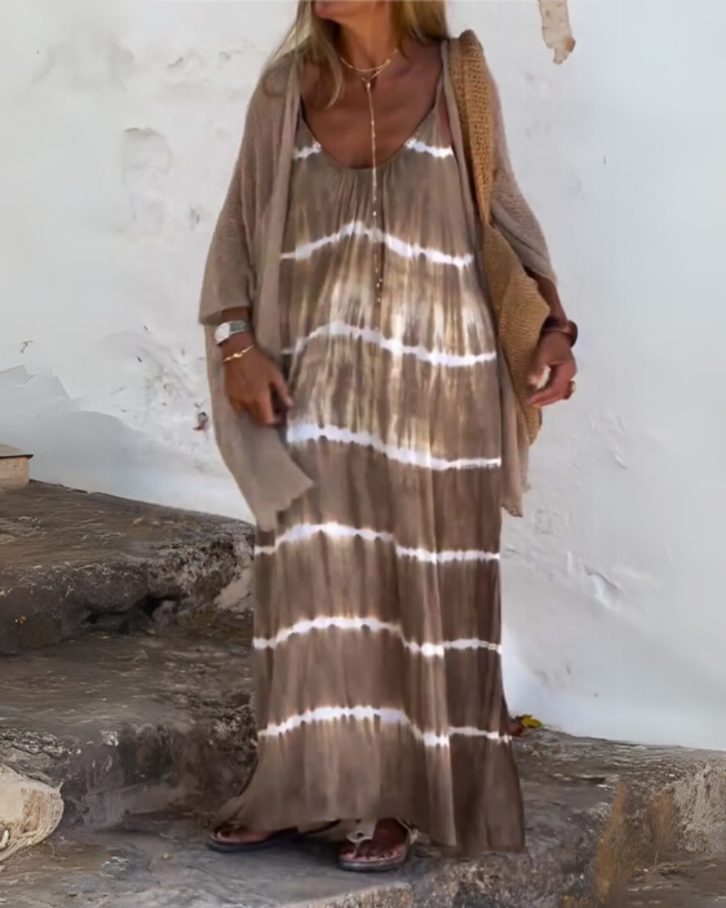 BELINA - TYE-DIE BOHO DRESS
