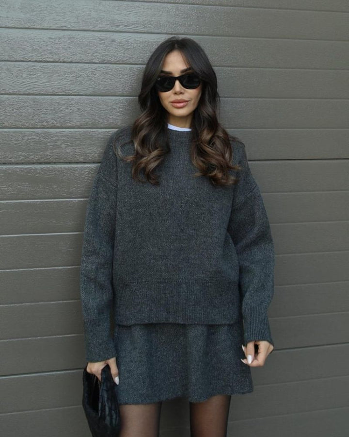 LOURA - Knitted Set (top + skirt)