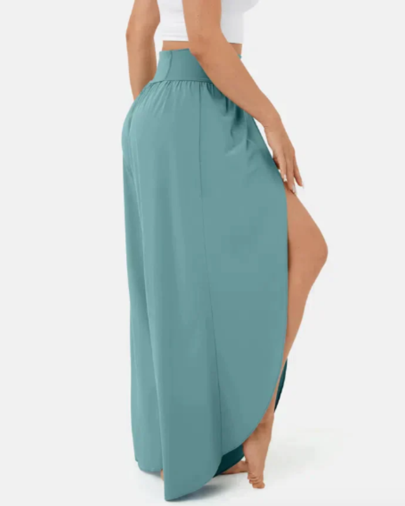JELA - SPLIT WIDE LEG PALAZZO PANTS
